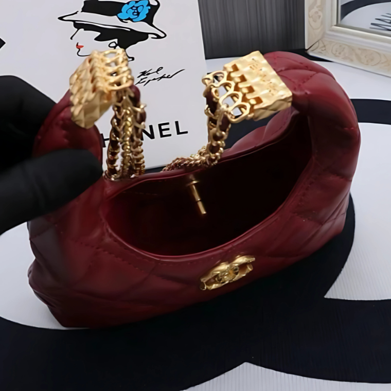 CHANEL Sheepskin Crossbody Handbag