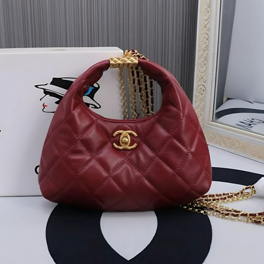 CHANEL Sheepskin Crossbody Handbag