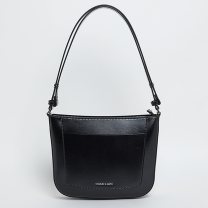 Charles & Keith IRIE Logo Detail Shoulder Bag