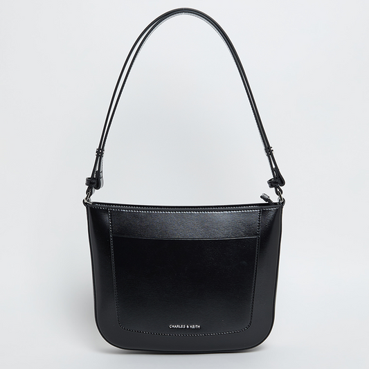 Charles & Keith IRIE Logo Detail Shoulder Bag
